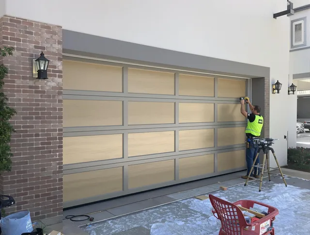 Garage door replacement service by Clinton Garage Door Repair in Clinton